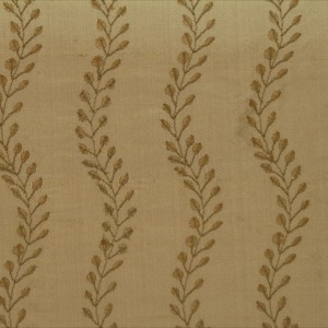 SILK DUPIONI EMBROIDERED-MED - ALMOND FALL [EMBM831]