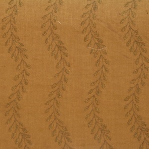 SILK DUPIONI EMBROIDERED-MED - OLD SPICE [EMBM835]