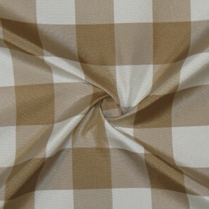 SILK TAFFETA PLAIDS - DERBY PLD OFFWHITE/DEER/MIST [TFP326]