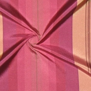 SILK TAFFETA STRIPES - OMBRE STRP CABERNET/CASHEW/ACORN [TFS427]