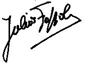 Julio Foppoli signature Spanish