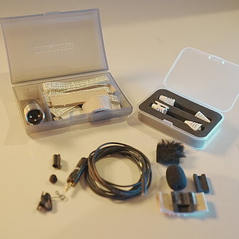 Rent KIT # 2 - Sanken COS-11D Lavalier Mic (BLACK)(3.5mm-XLR wired adapter + EXTRAS)