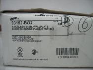 Cooper 93152 2-Gang Non-Mag Blank Stainless Plate Qty 6