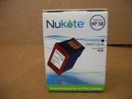 NuKote RF258 Remanufactured Ink Jet Cartridge / HP 58