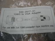 Sun 530-2917-01 VGA to 13W3 Cable Adapter for use with 13W3 Monitor