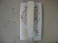 Bell Systems White Rotary Dial Wall Mount Telephone