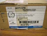 Box of 10 Thomas&Betts 54171 CFB Steel Ceiling Fan Box