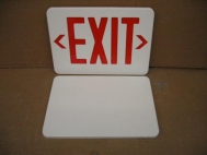 Generic Exit Sign Parts White / Orange