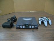 Nintendo N64 Gray System With Power Supply, RF Adapter, and Controller