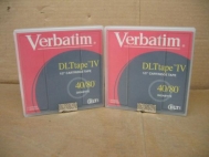 TWO Verbatim 93256 DLTtape IV 1/2