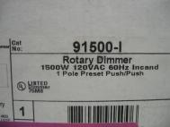 Pass & Seymour 1500W Incandescent 1P Rotary Dimmer