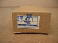 Box of 100 Warren Fastenings Corp 3/8 Lock Washer Steel