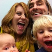 The O'Marra family.  Clockwise from top left: Ashley, John, Bonham, and Redding.