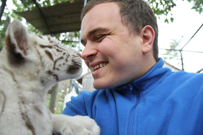 Wild Home director Jack Schurman with Makeena.