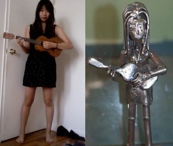 Me, a solemn metal ukuleleist