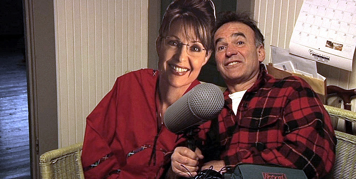 Nick Broomfield and his subject, Sarah P.