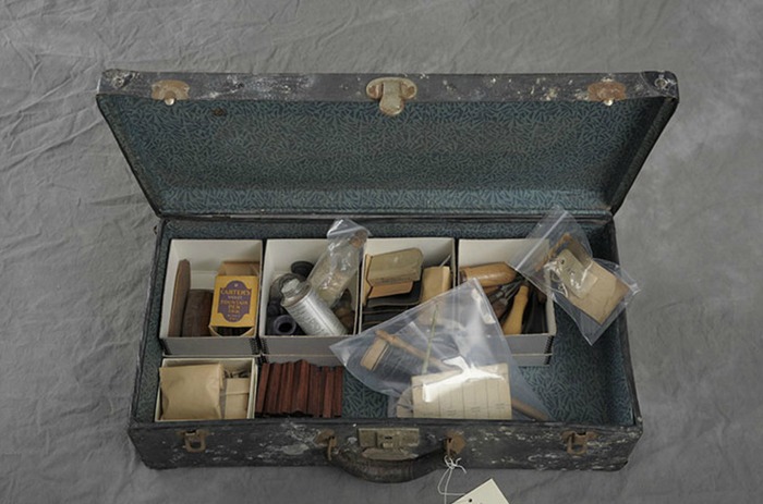 An image from Jon Crispin's "Willard Asylum Suitcases" photography project.