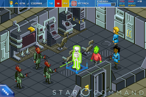 A screenshot from the Kickstarter-funded video game "Star Commander."