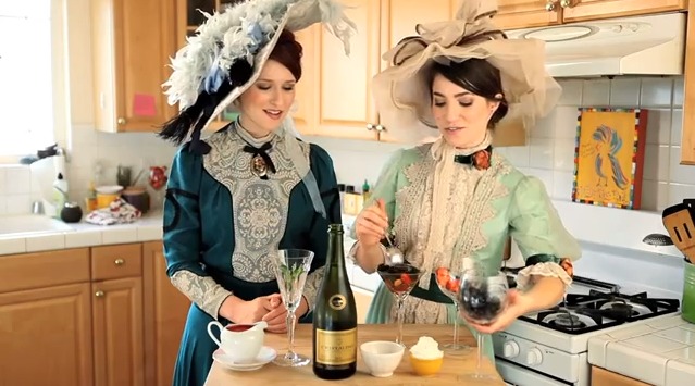 Preparing a themed meal for the film "The Importance of Being Earnest."