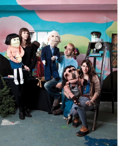 The case and crew for children's show, Showbeast.