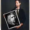 Photographer Mark Seliger showing his iconic portrait of Kurt Cobain.