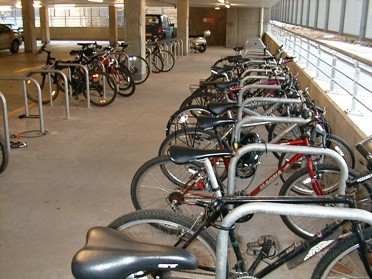 Cycle parking at GlaxoSmithKline Credit: Lionel Shapiro