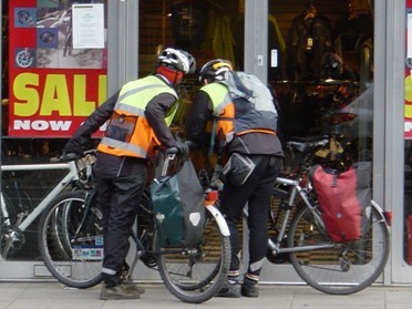 A bike shop Credit: Martin Ireland