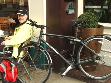 A break with the bike Credit: Adrian Lewis A break with the bike Credit: Adrian Lewis