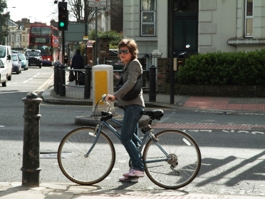Cycling in London Credit: Adrian Lewis