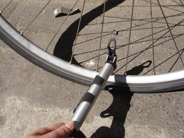 Pumping up the tyre