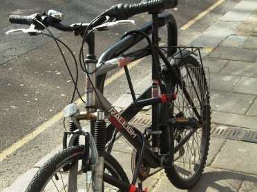 A well-locked Raleigh Credit: Adrian Lewis