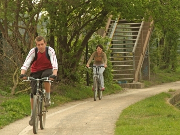 Enjoying the towpaths Credit: Adrian Lewis Enjoying the towpaths Credit: Adrian Lewis