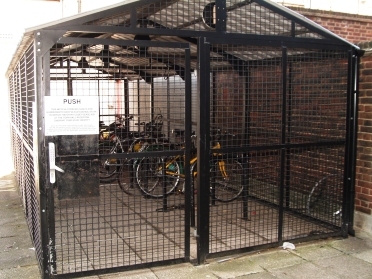 A secure bike shed Credit: Adrian Lewis