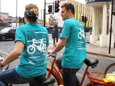 LCC volunteers show off their shirts