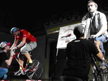 Roller racing in London Credit: Rapha Roller racing in London Credit: Rapha