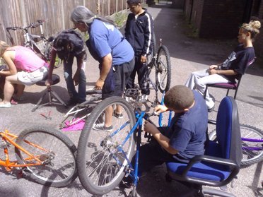 Dalston Youth project bike maintenance Dalston Youth project bike maintenance