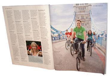 Koy Thomson and staff pictured in the Evening Standard Influentials magazine Koy Thomson and staff pictured in the Evening Standard Influentials magazine