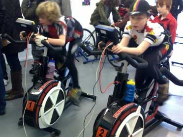 Indoor cycling event by CCH