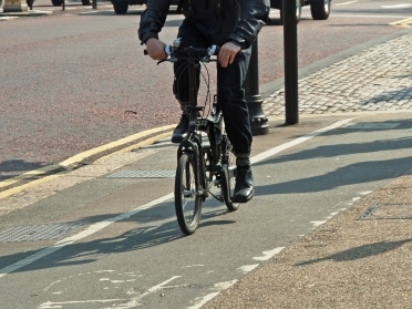 Cycle considerately on cycle paths on pavements Credit: Adrian Lewis