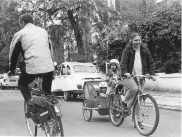 Transporting kids by trailer Credit: Debbie Humphrey