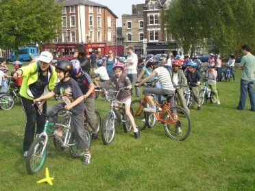 Bike buses are an excellent way for kids to start cycling to school