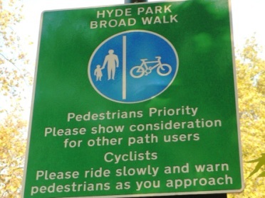 Show consideration and obey signs like this Show consideration and obey signs like this