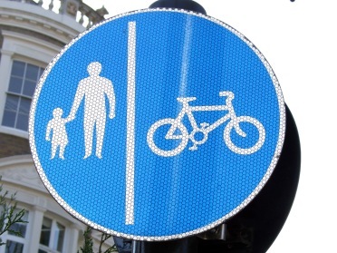 Only cycle on pavements if they are signposted for shared use