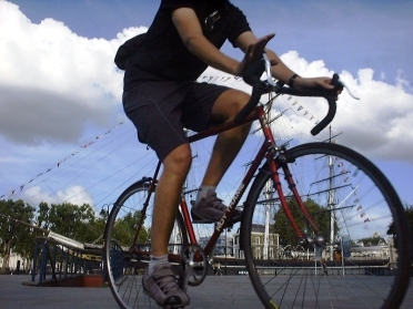 Cycling in Greenwich Credit: Orhan Tsolak