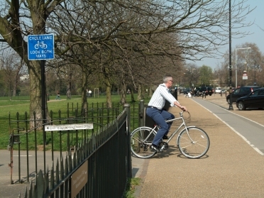 Give way to pedestrians on cycle paths like this Credit: Adrian Lewis Give way to pedestrians on cycle paths like this Credit: Adrian Lewis