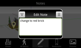 SightSpace 3D Note Screenshot