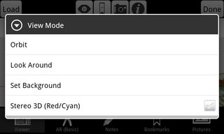 SightSpace 3D Viewer Controls Screenshot