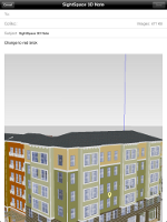 SightSpace 3D Email Note Screenshot