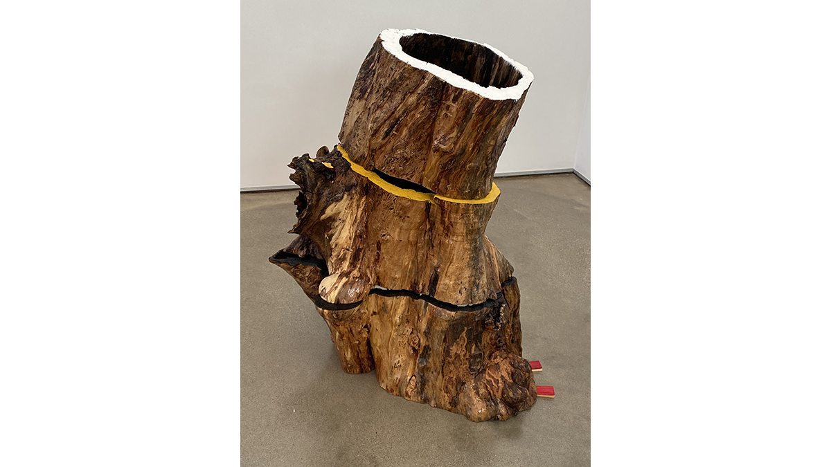 Carol Hepper, "Four Directions", 2019, wood, pigment, 39 x 32 x 24 inches . Image #1665