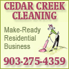 Cedar Creek Cleanings